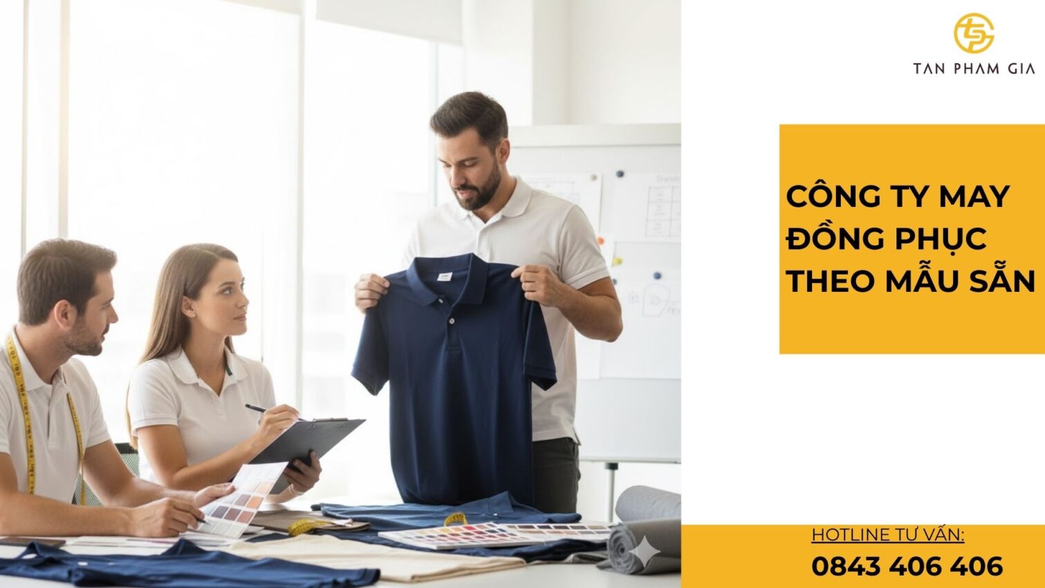 Công ty may đồng phục theo mẫu sẵn