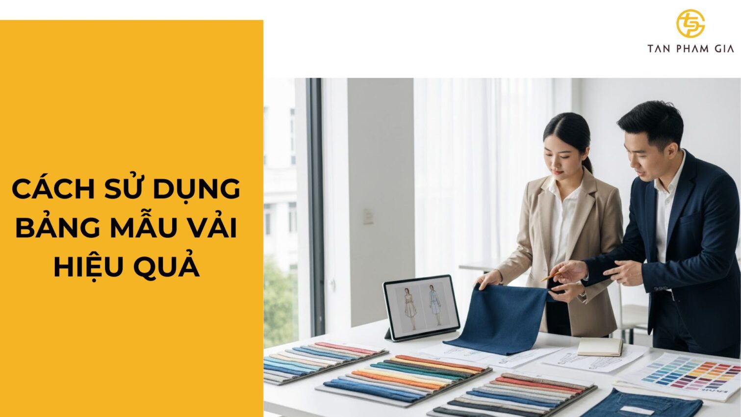 Xưởng May Đồng Phục Có Bảng Mẫu Vải