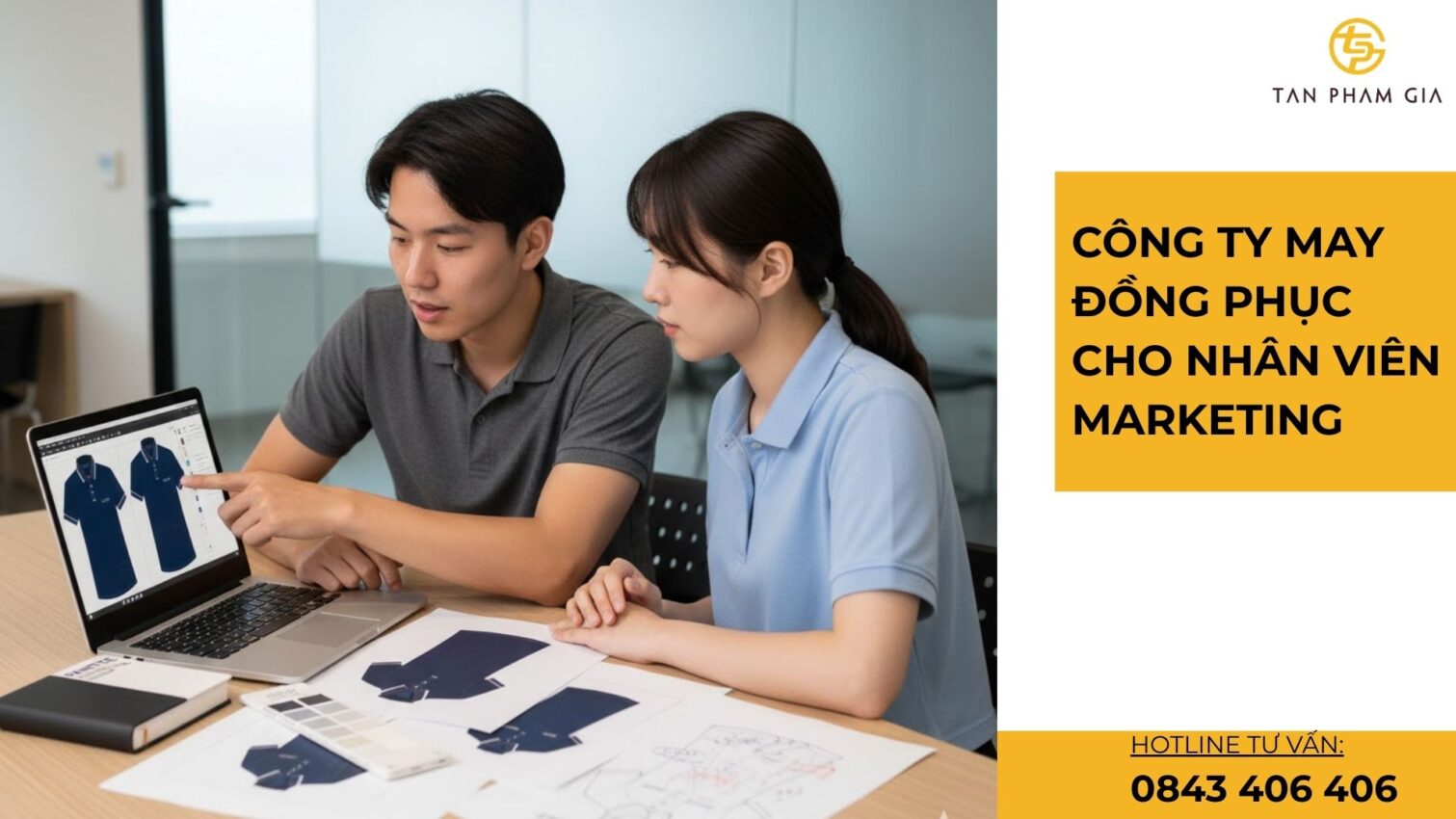 Công ty may đồng phục cho nhân viên marketing