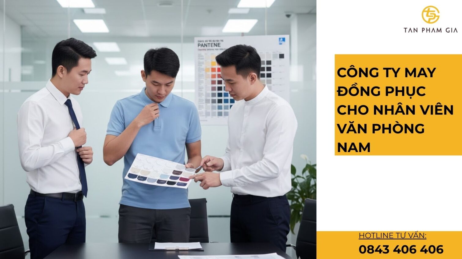 Công ty may đồng phục cho nhân viên văn phòng nam