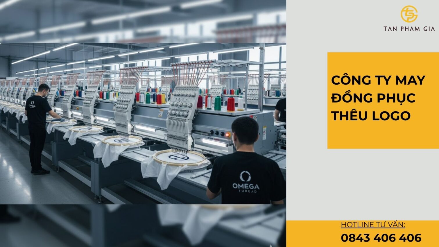 Công ty may đồng phục thêu logo