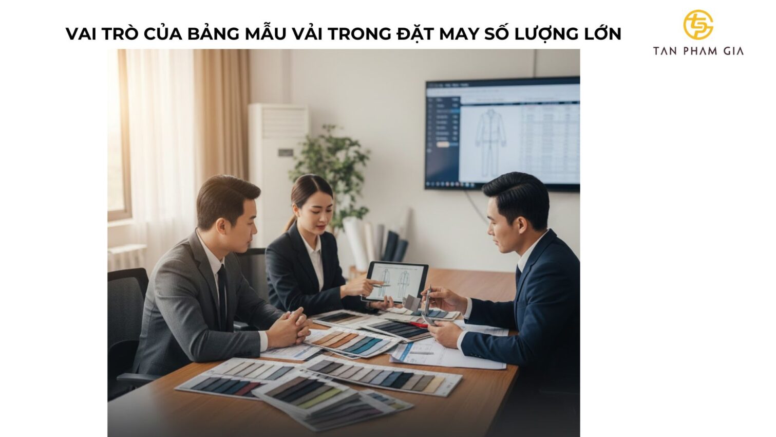 Xưởng May Đồng Phục Có Bảng Mẫu Vải