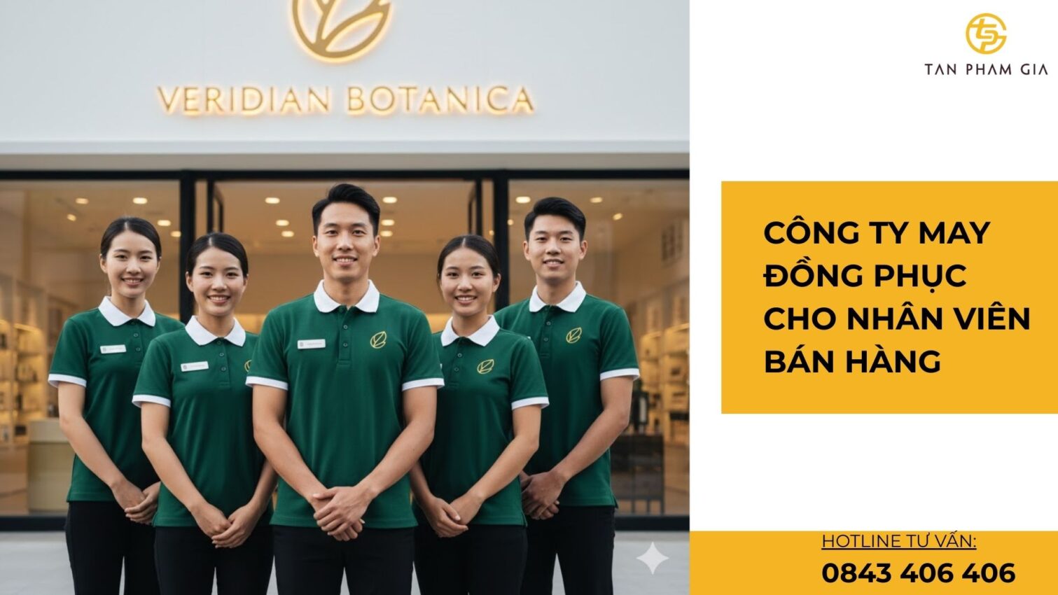 Công ty may đồng phục cho nhân viên bán hàng