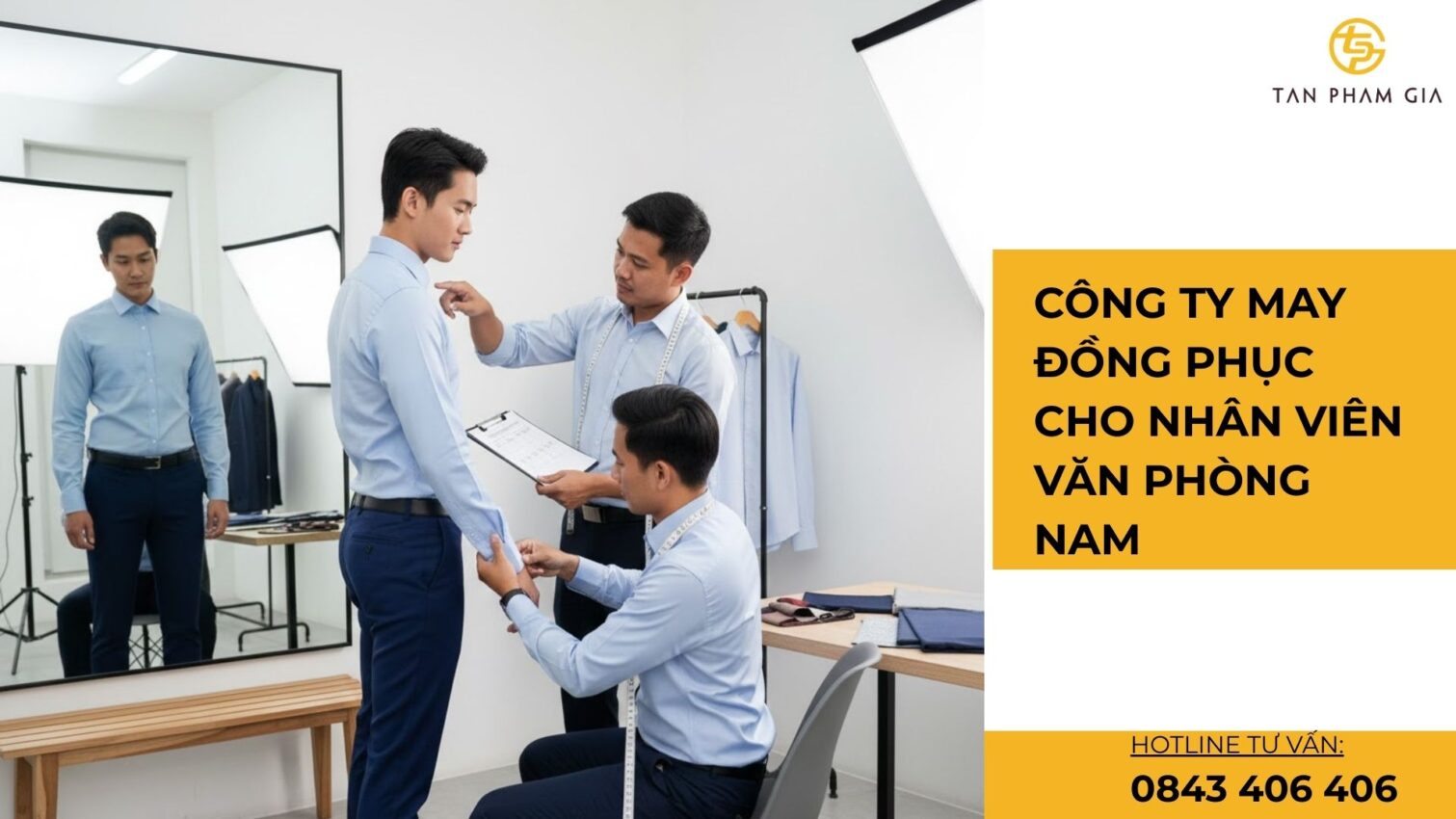 Công ty may đồng phục cho nhân viên văn phòng nam