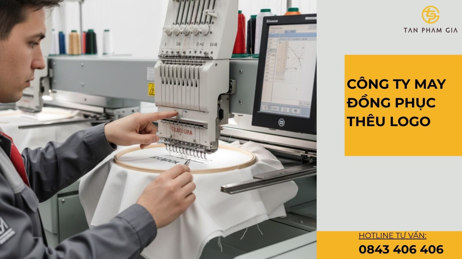 Công ty may đồng phục thêu logo