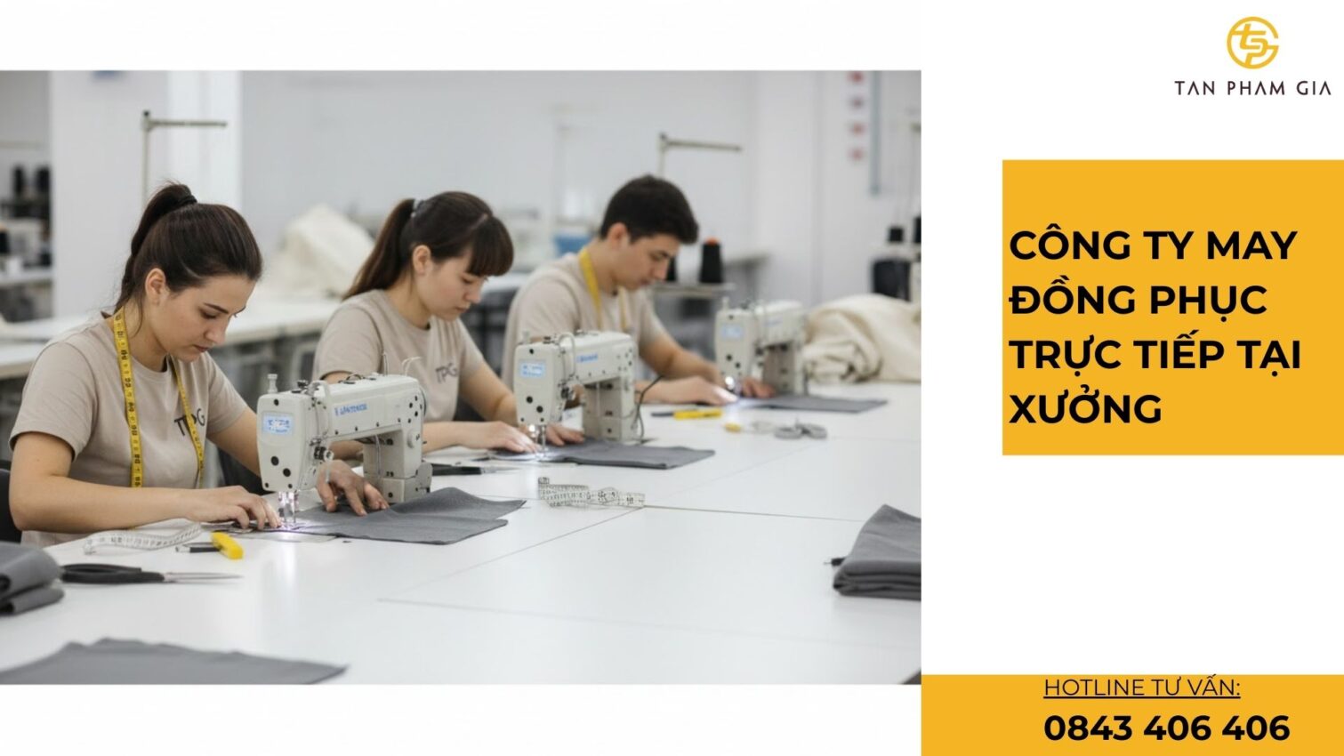 Công ty may đồng phục trực tiếp tại xưởng