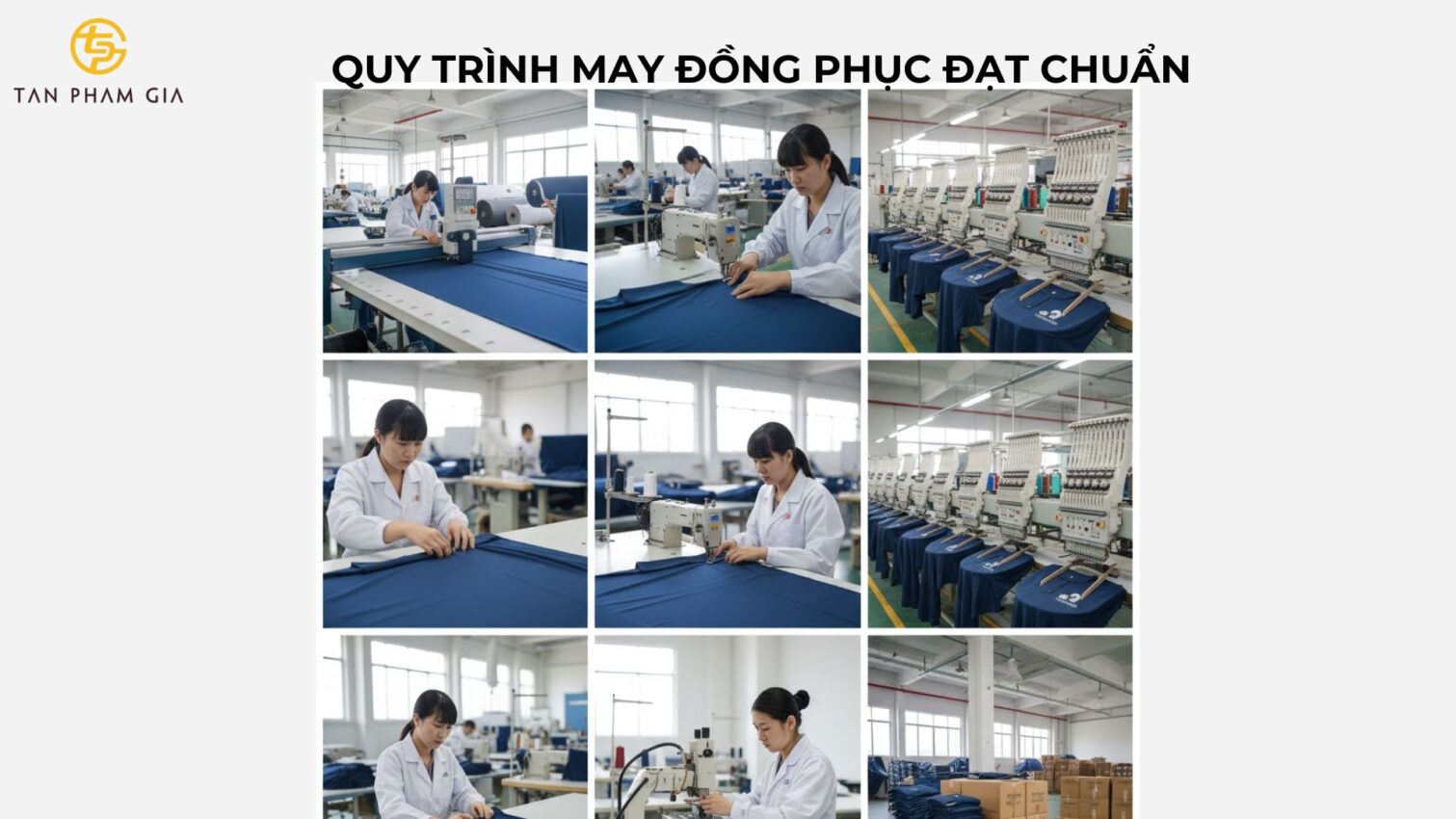 Quy trình may đồng phục đạt chuẩn