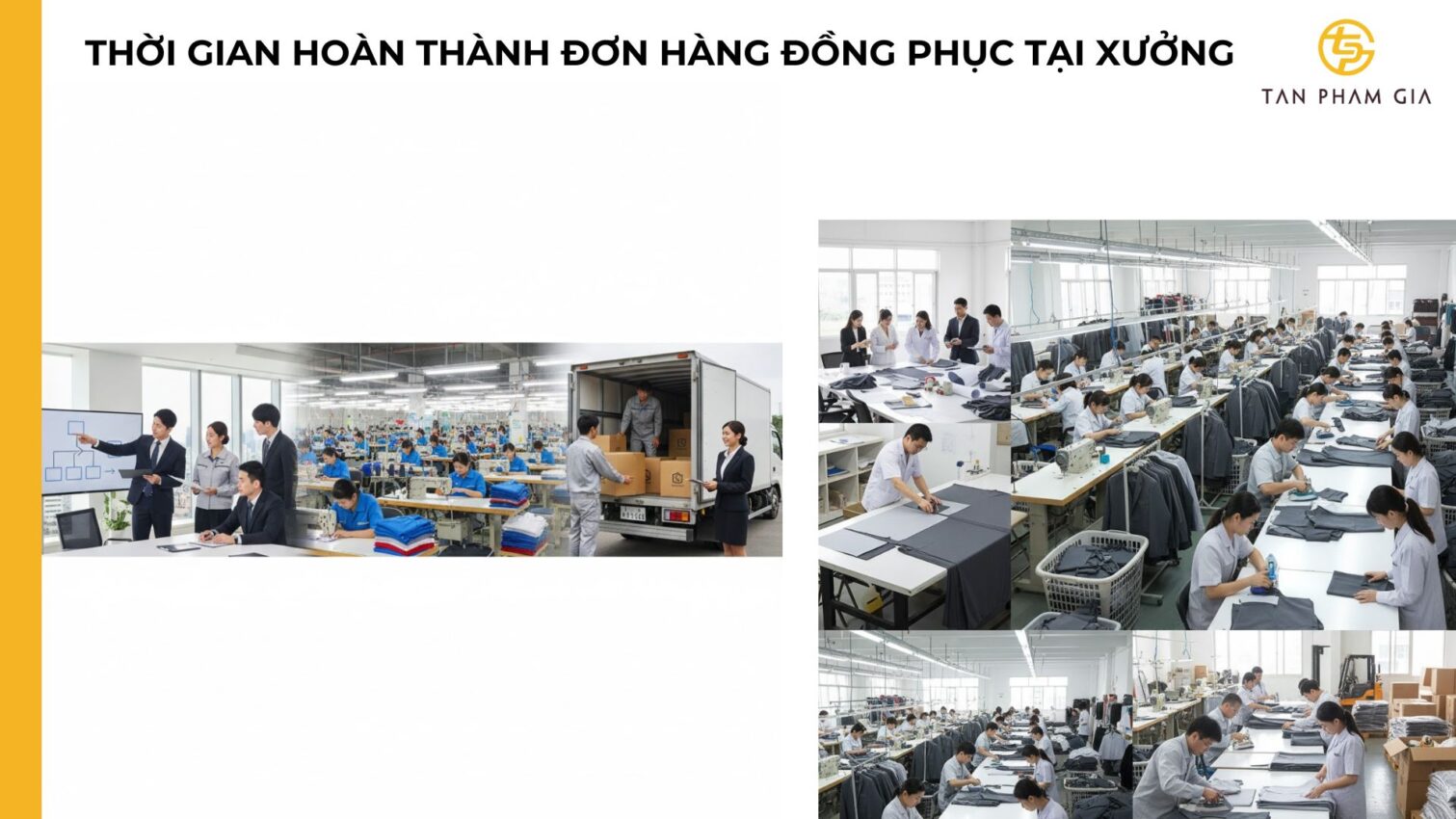 Xưởng May Đồng Phục Theo Bộ Nhận Diện