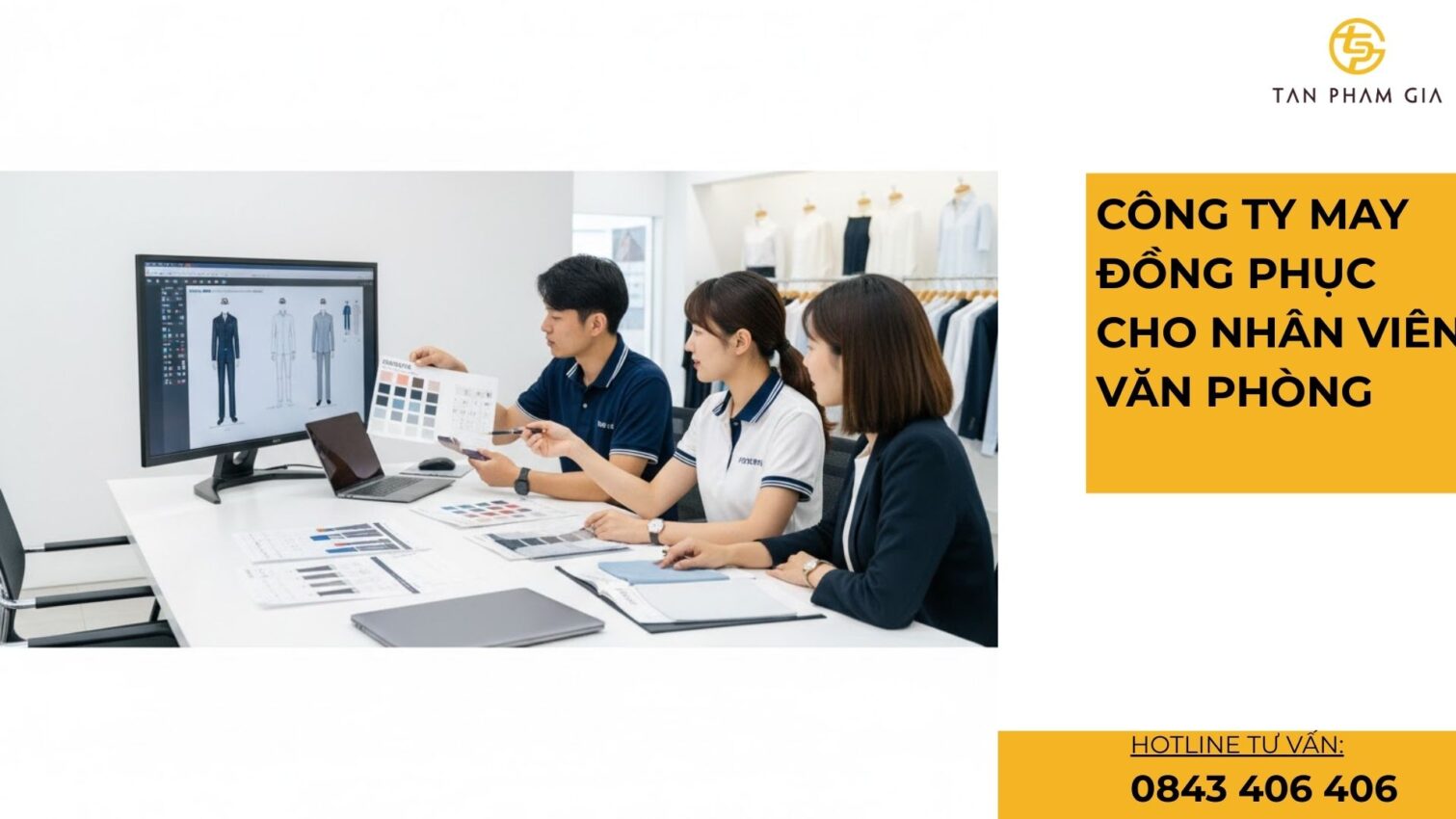 Công ty may đồng phục cho nhân viên văn phòng