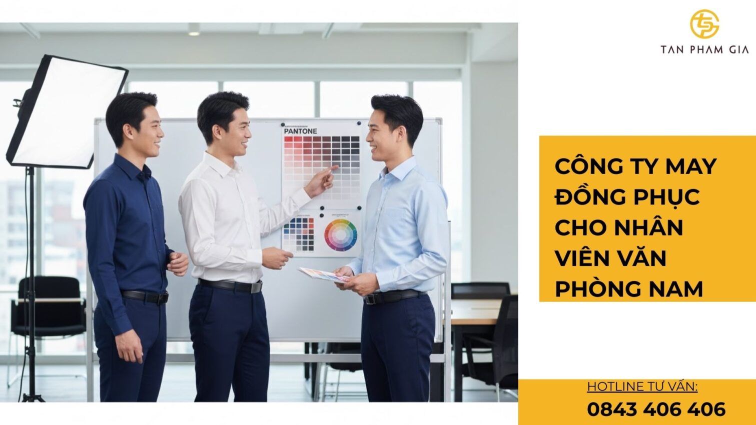 Công ty may đồng phục cho nhân viên văn phòng nam