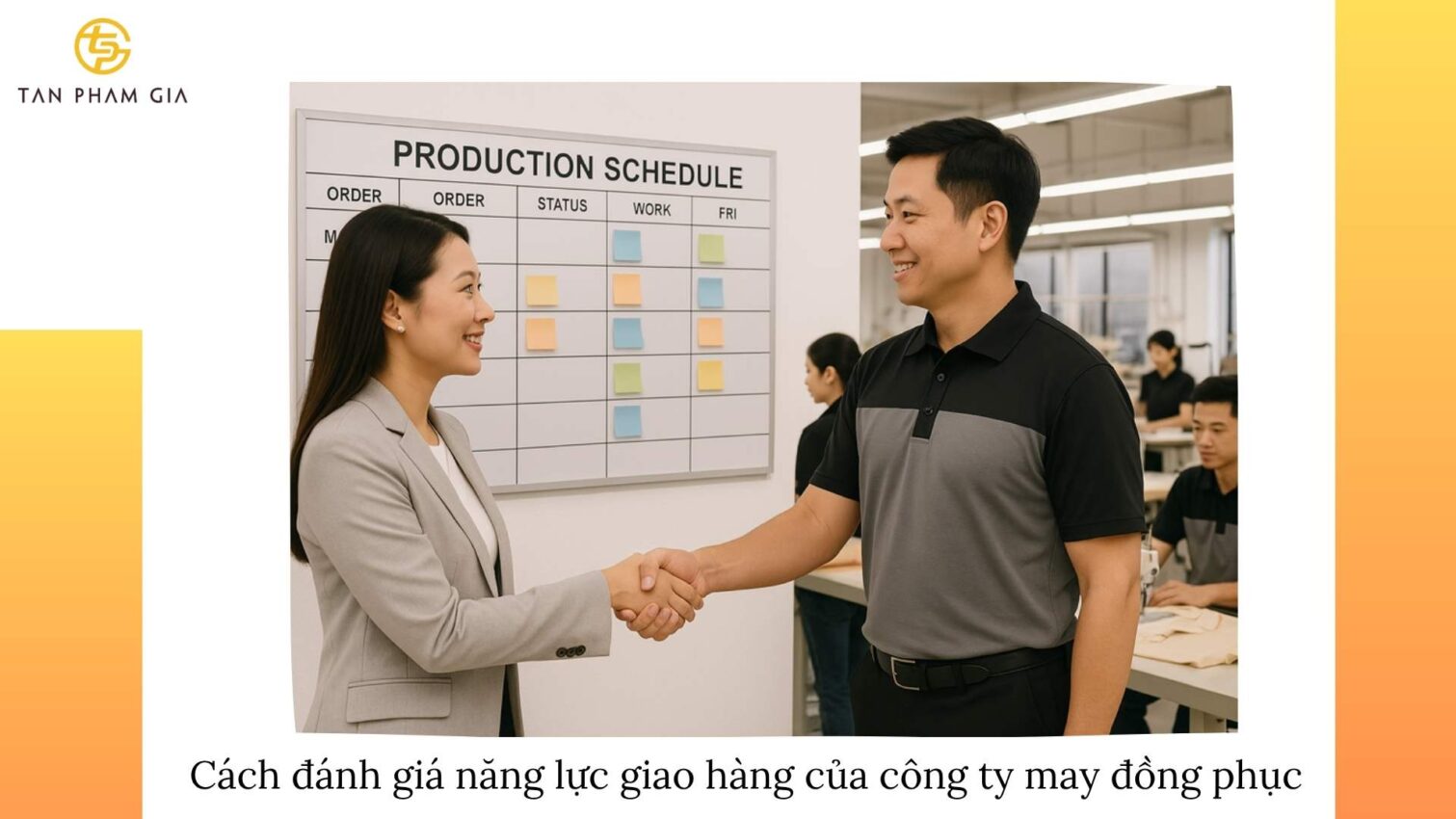 Công ty may đồng phục giao hàng đúng hẹn