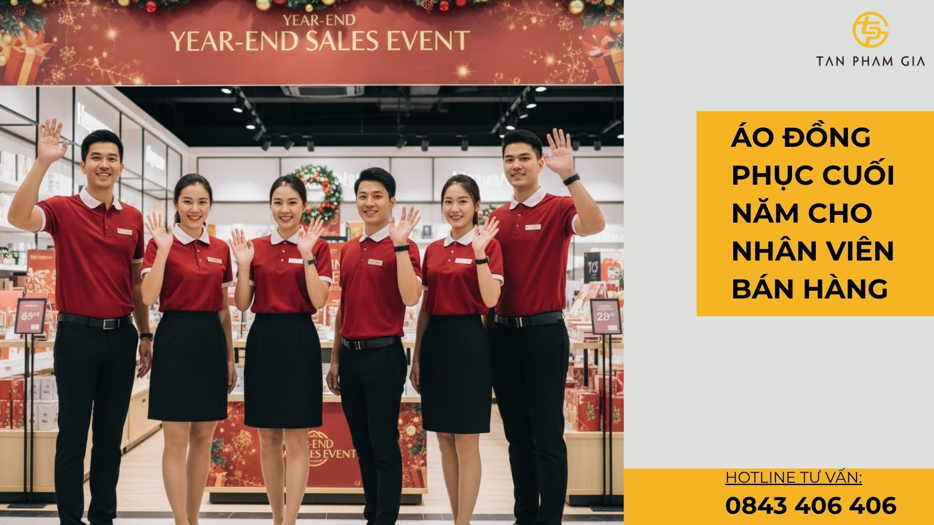 Áo Đồng Phục Cuối Năm Cho Nhân Viên Bán Hàng