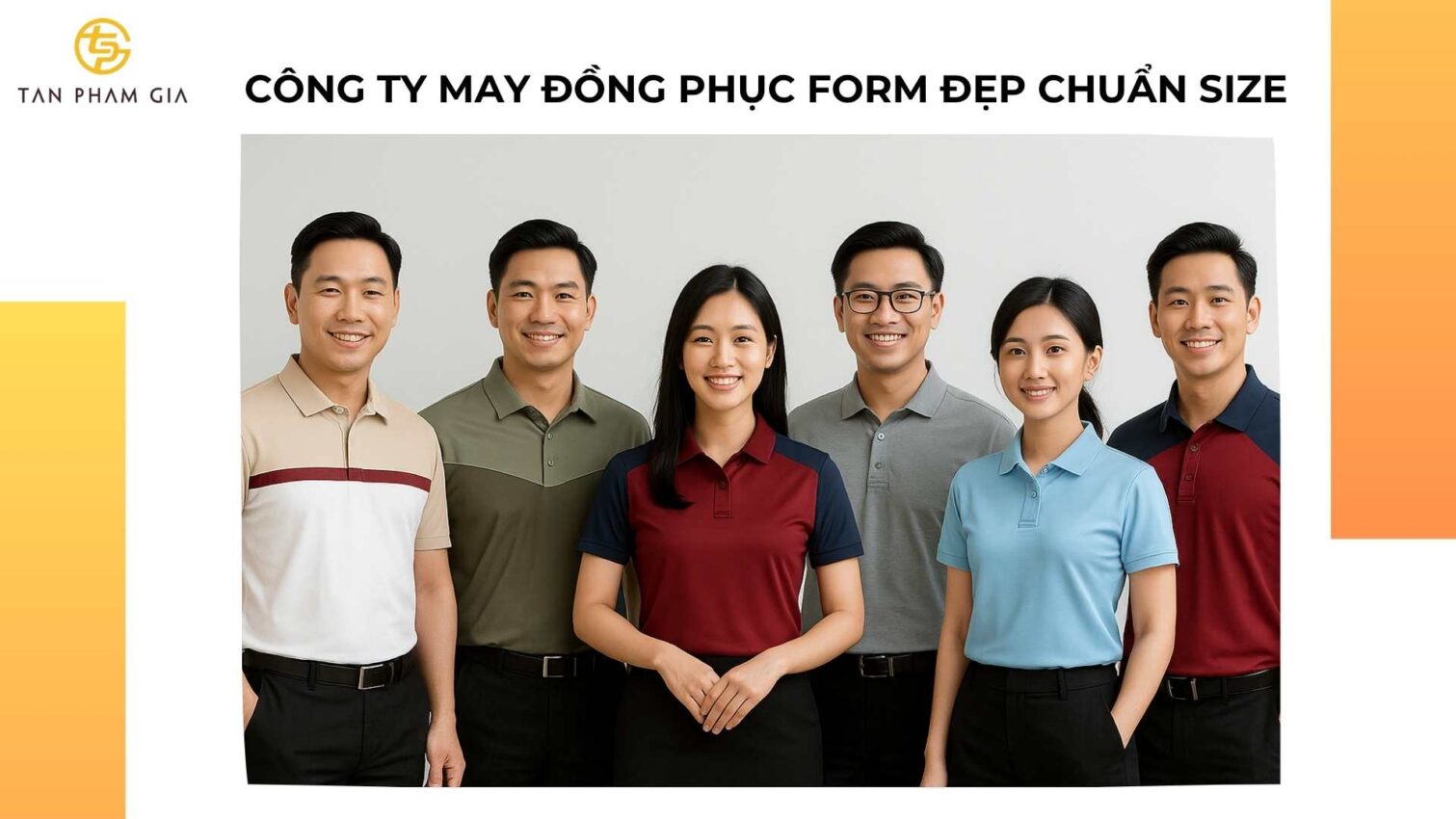 Công ty may đồng phục form đẹp chuẩn size