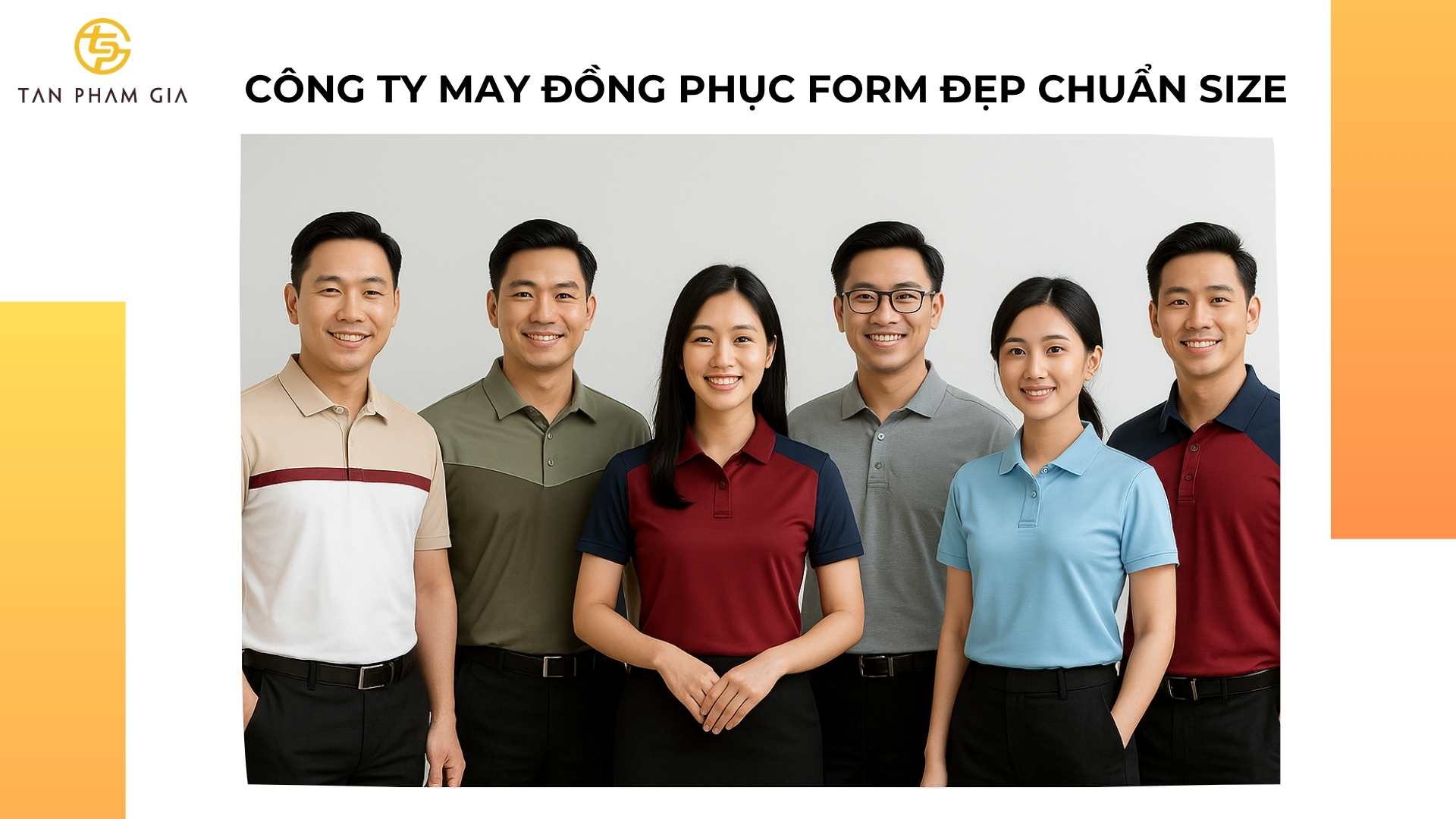 Công ty may đồng phục form đẹp chuẩn size