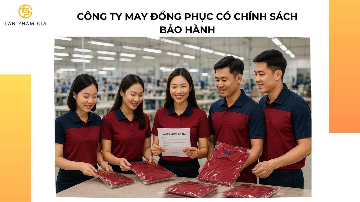 Công ty may đồng phục có chính sách bảo hành