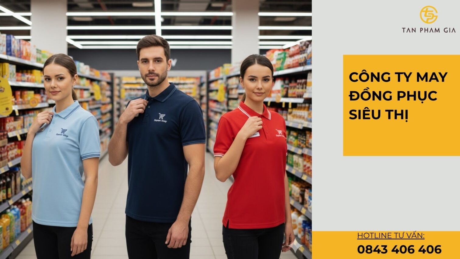 Công ty may đồng phục siêu thị