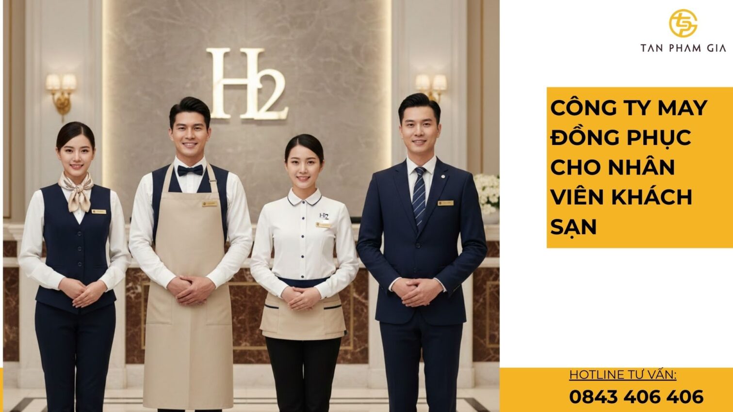 Công ty may đồng phục cho nhân viên khách sạn