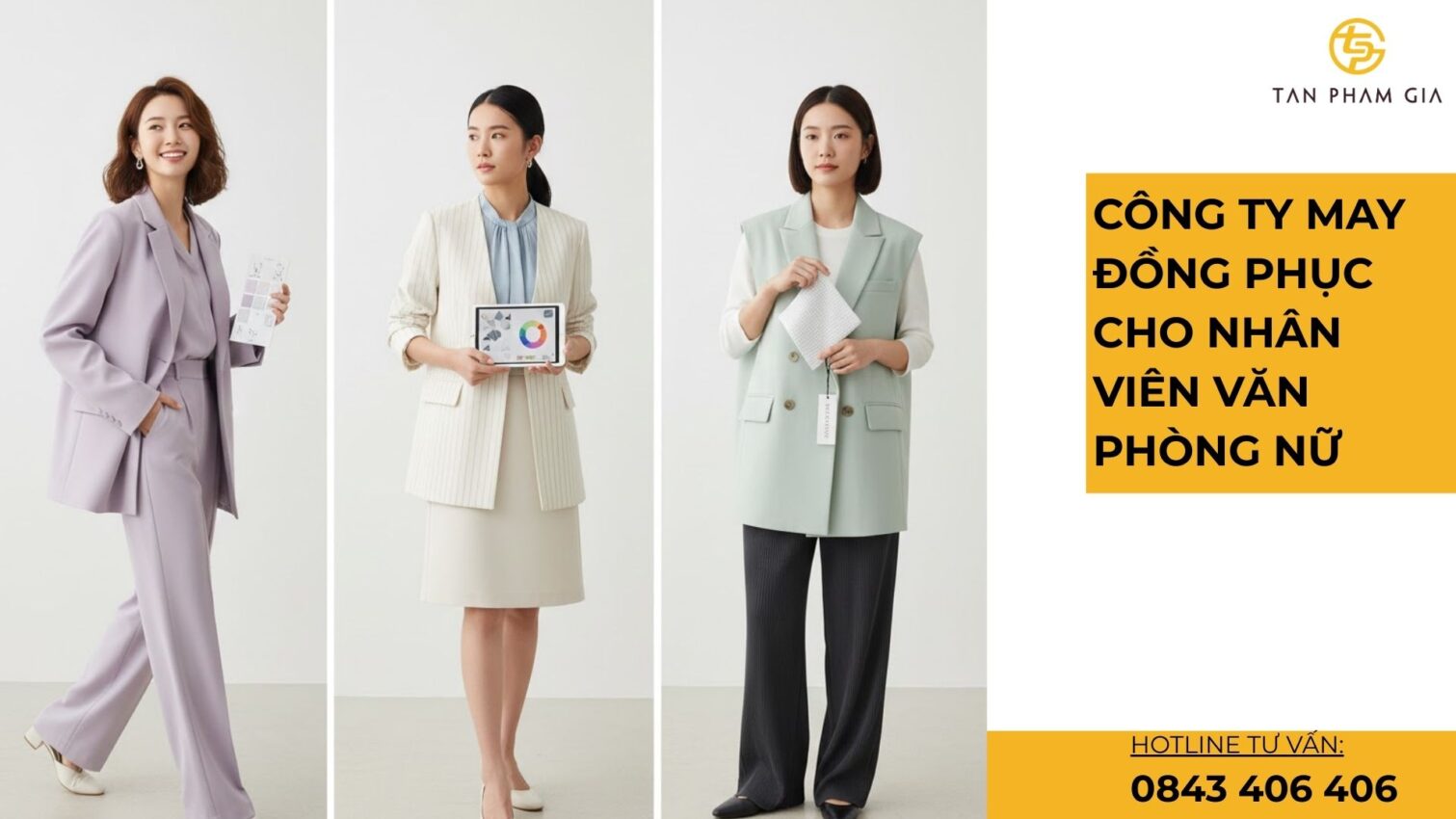 Công ty may đồng phục cho nhân viên văn phòng nữ