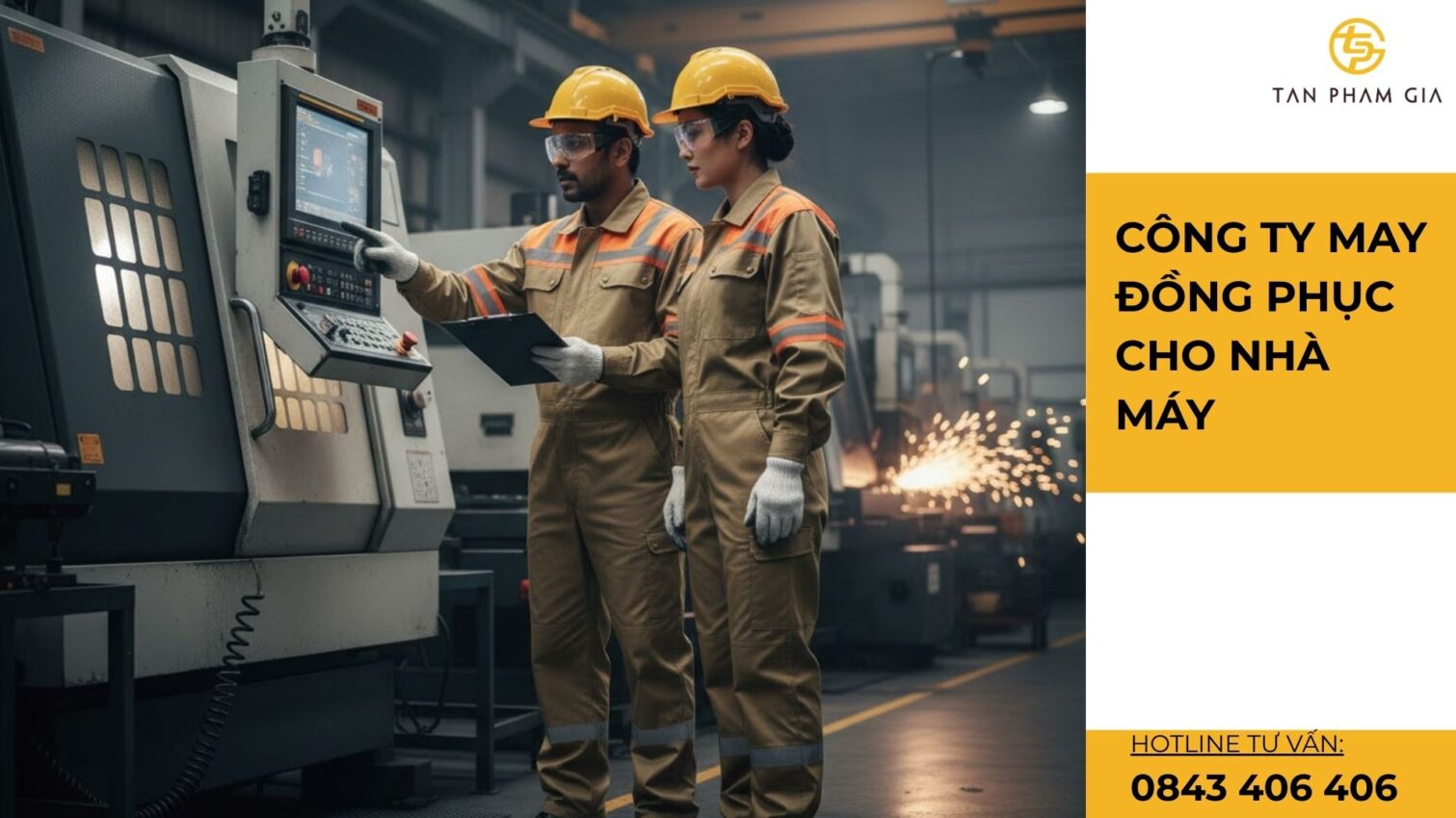 Công ty may đồng phục cho nhà máy