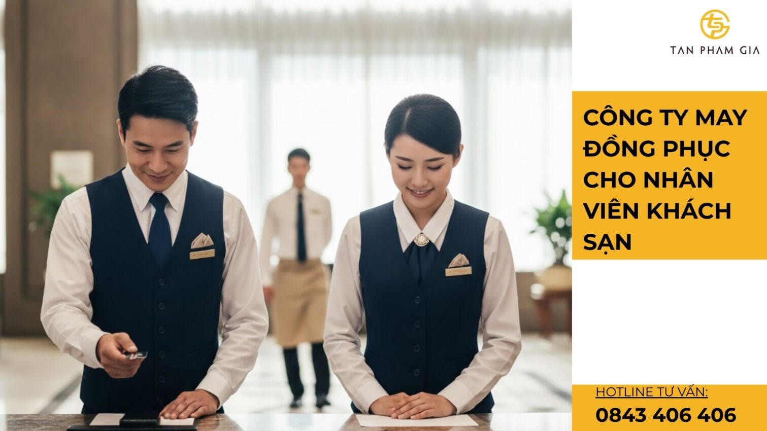 Công ty may đồng phục cho nhân viên khách sạn