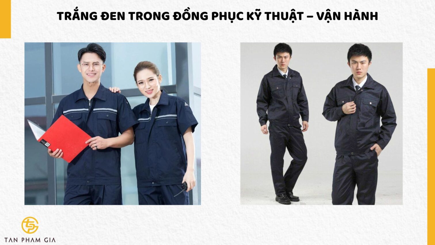 Đồng Phục Doanh Nghiệp Màu Trắng Đen
