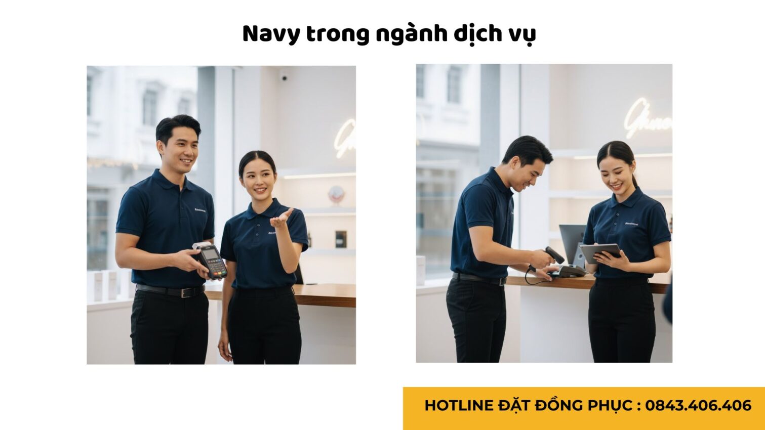 Đồng Phục Doanh Nghiệp Màu Xanh Navy