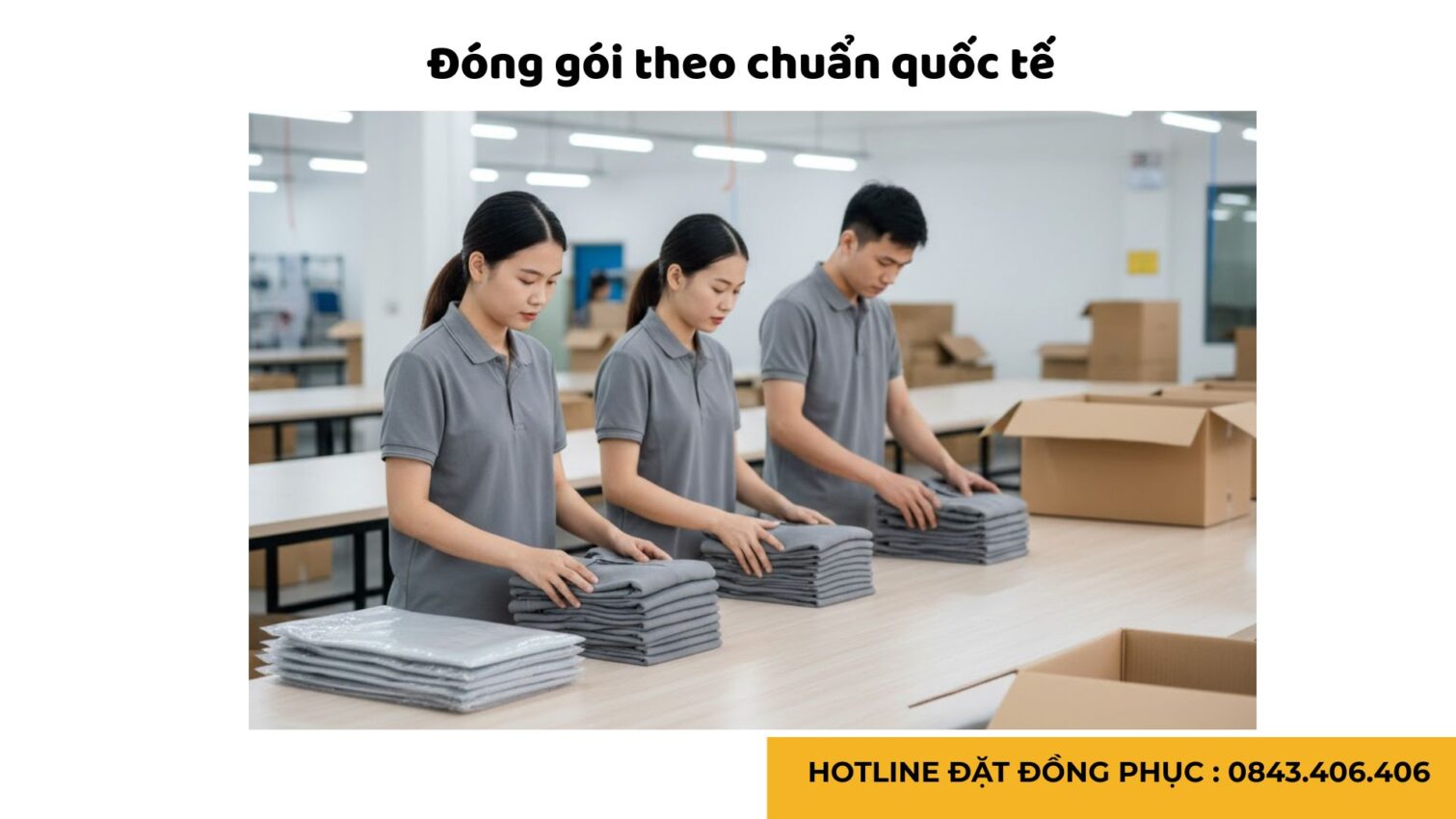 Đồng Phục Doanh Nghiệp Nhận Đơn Hàng Xuất Khẩu