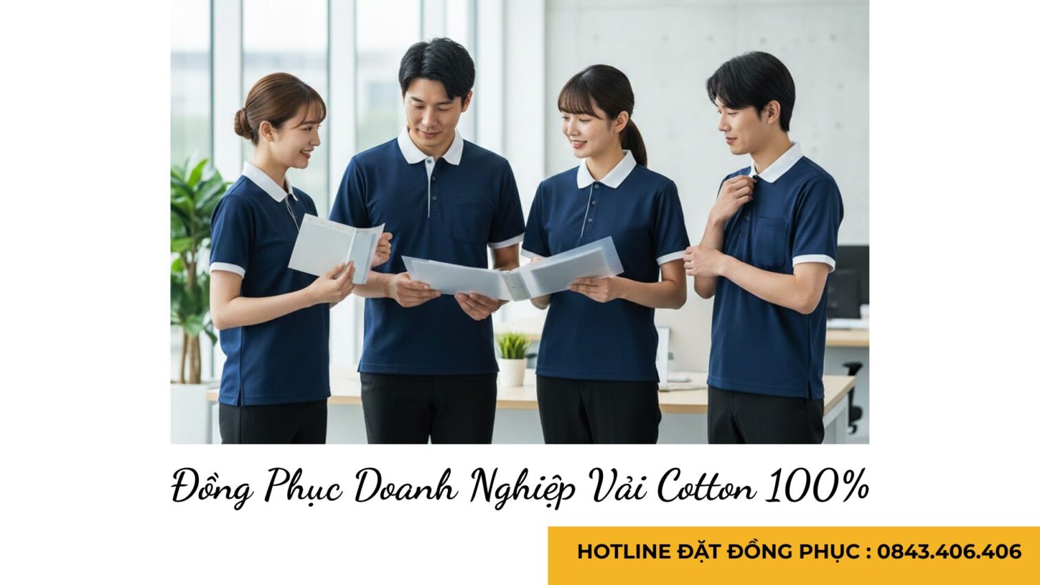 Đồng Phục Doanh Nghiệp Vải Cotton 100%
