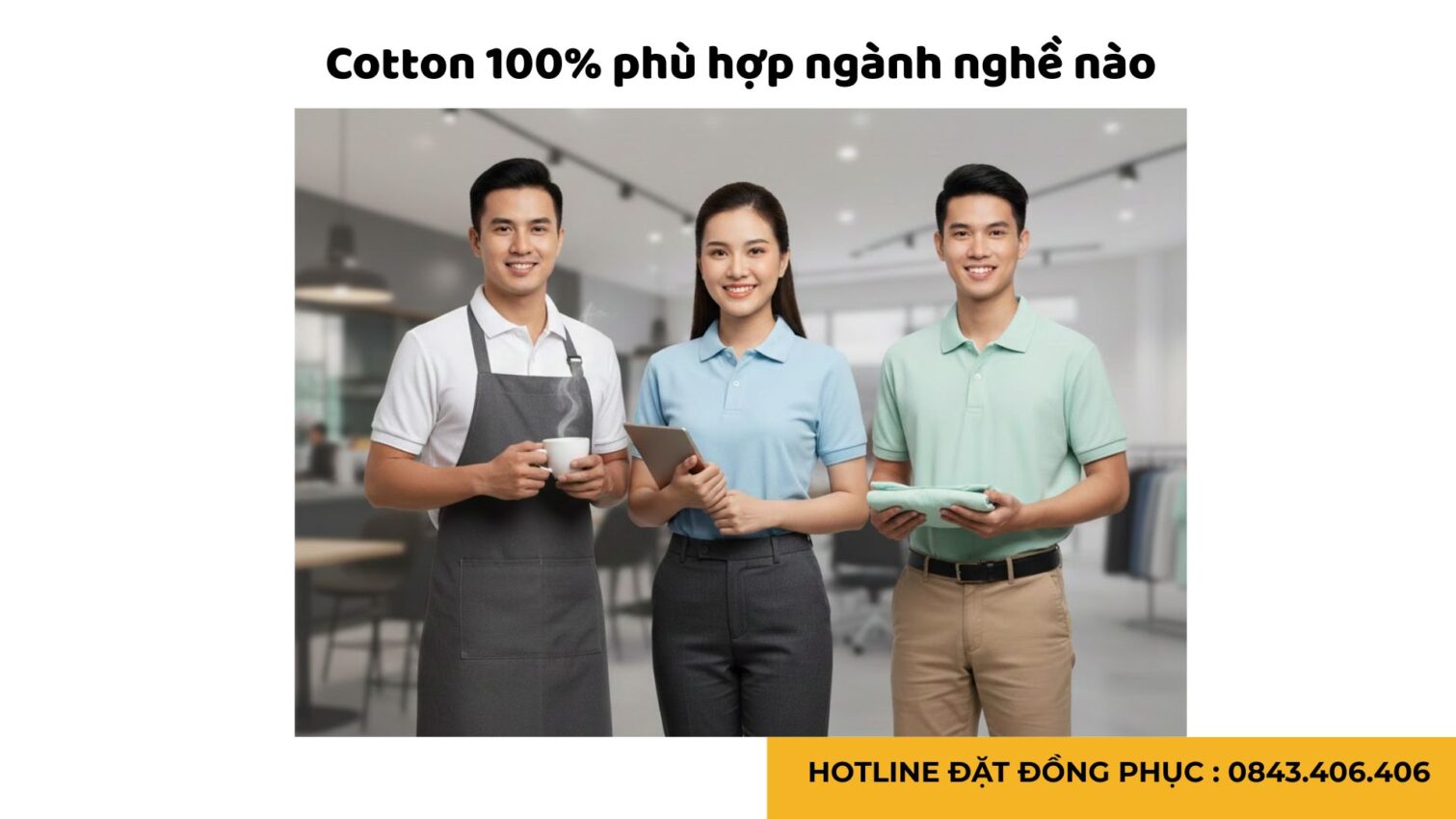 Đồng Phục Doanh Nghiệp Vải Cotton 100%