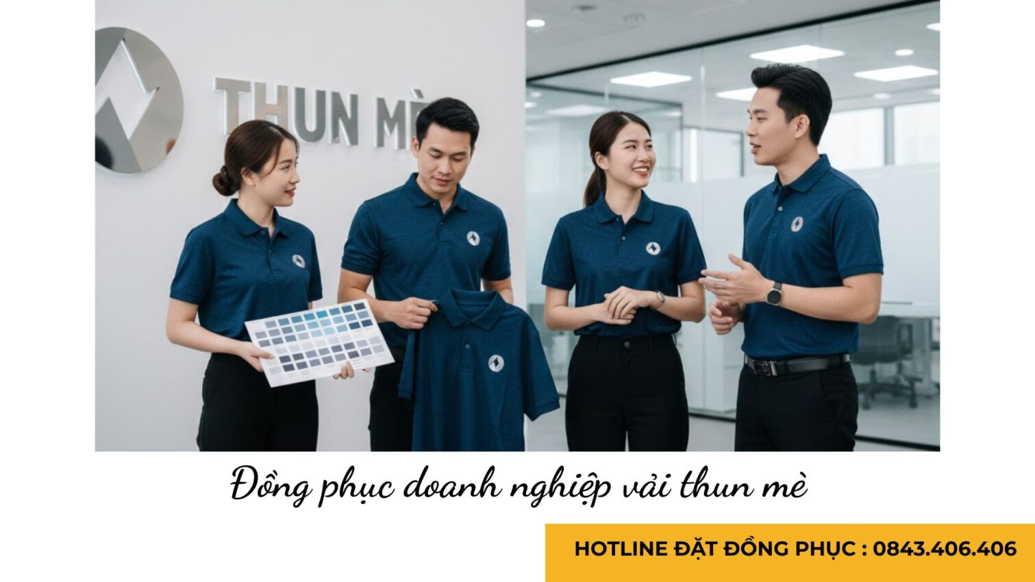 Đồng Phục Doanh Nghiệp Vải Thun Mè