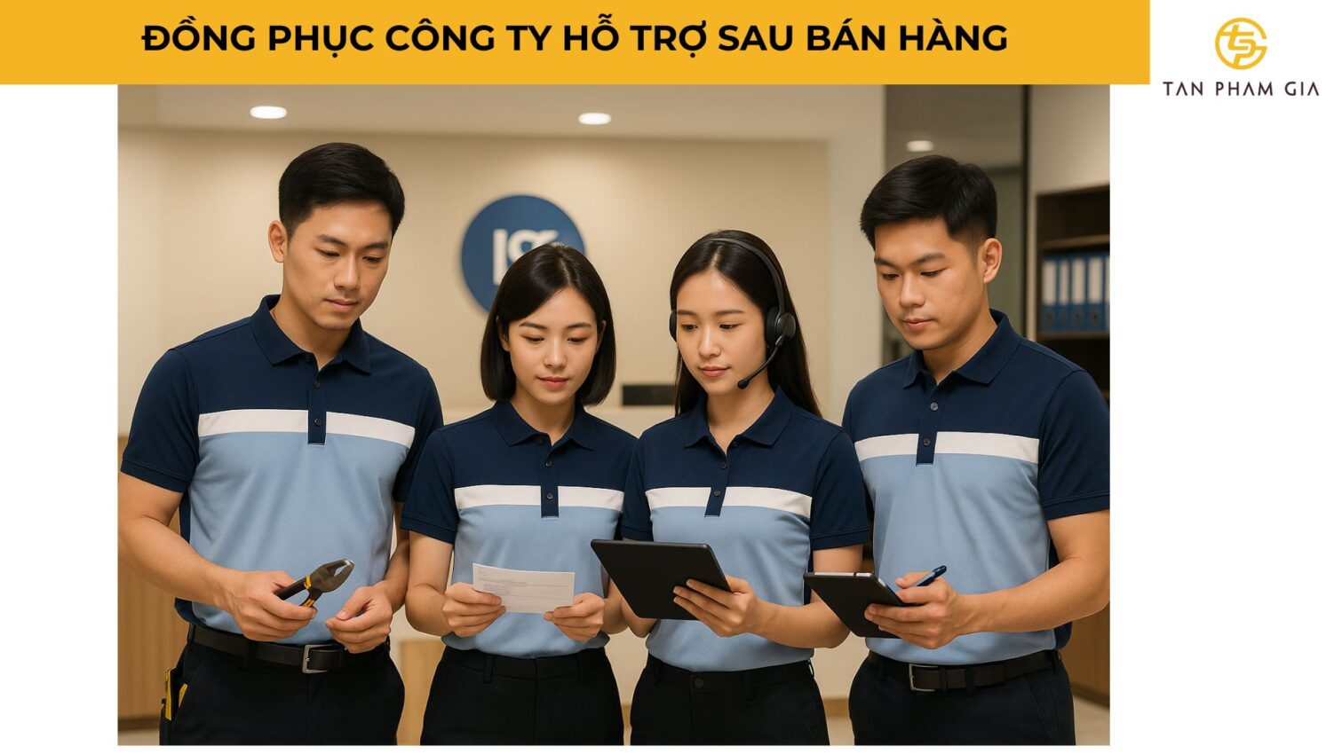 Đồng Phục Công Ty Hỗ Trợ Sau Bán Hàng