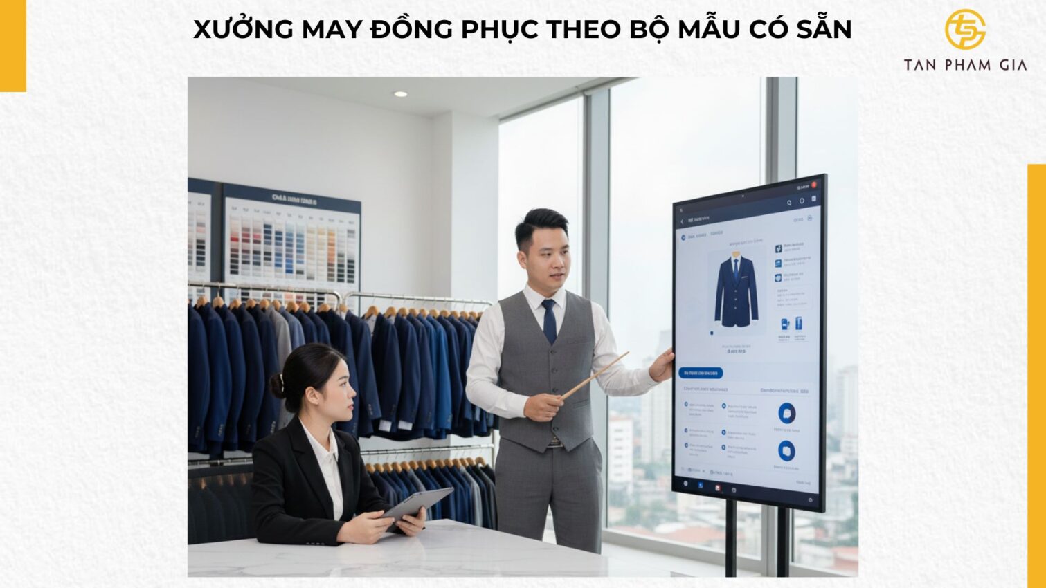 Xưởng May Đồng Phục Theo Bộ Mẫu Có Sẵn