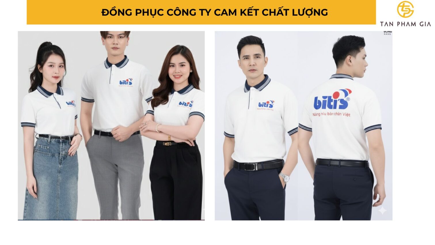 Đồng Phục Công Ty Phối Màu Nhận Diện