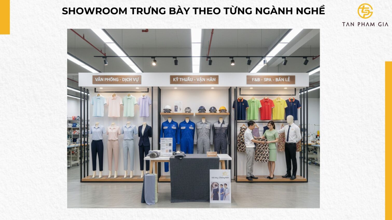 Xưởng May Đồng Phục Có Showroom Trưng Bày