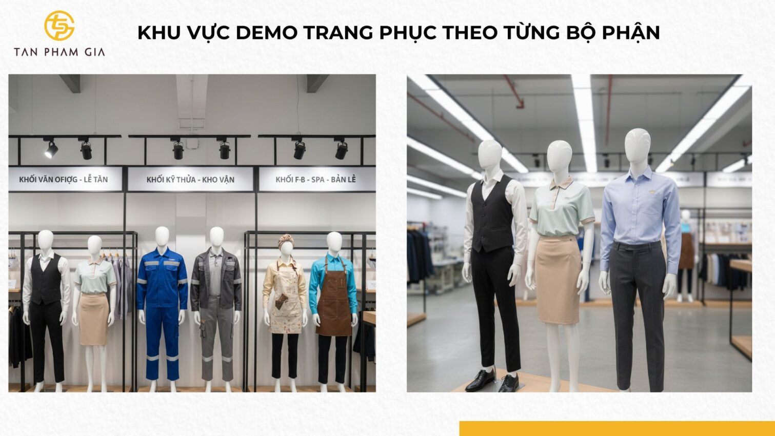 Xưởng May Đồng Phục Có Showroom Trưng Bày