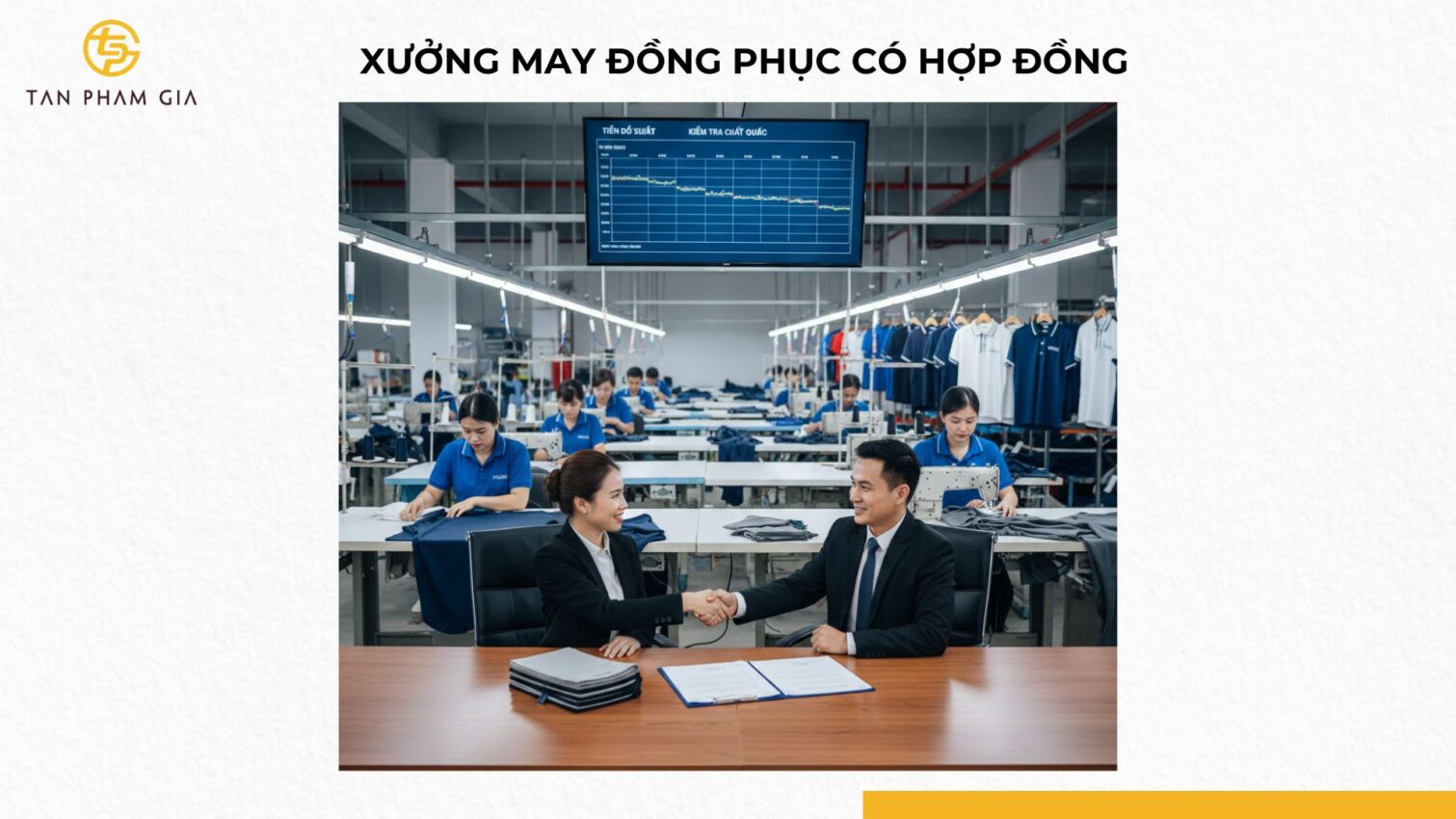 Xưởng May Đồng Phục Có Hợp Đồng