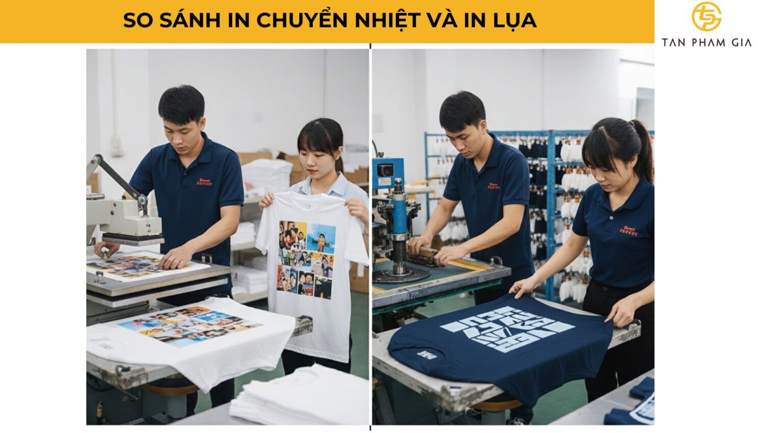 Xưởng May Đồng Phục In Chuyển Nhiệt