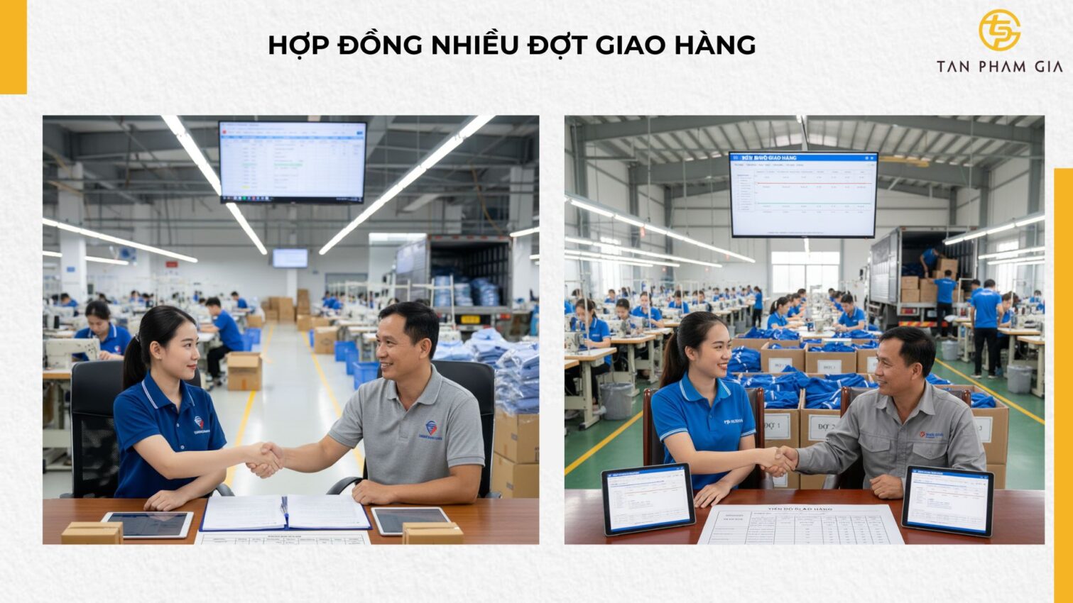 Xưởng May Đồng Phục Có Hợp Đồng