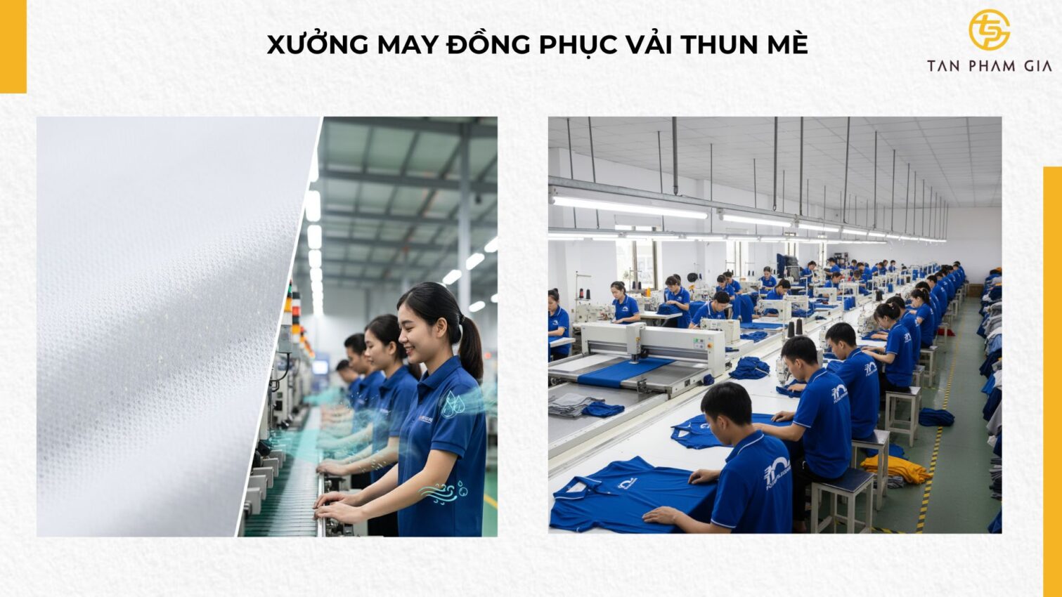 Xưởng May Đồng Phục Vải Thun Mè