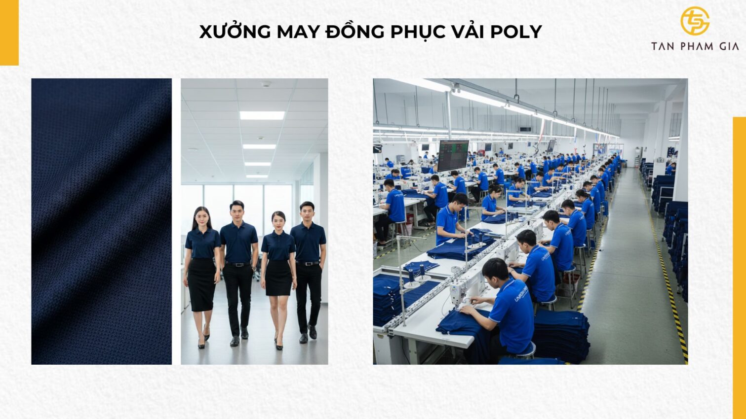 Xưởng May Đồng Phục Vải Poly