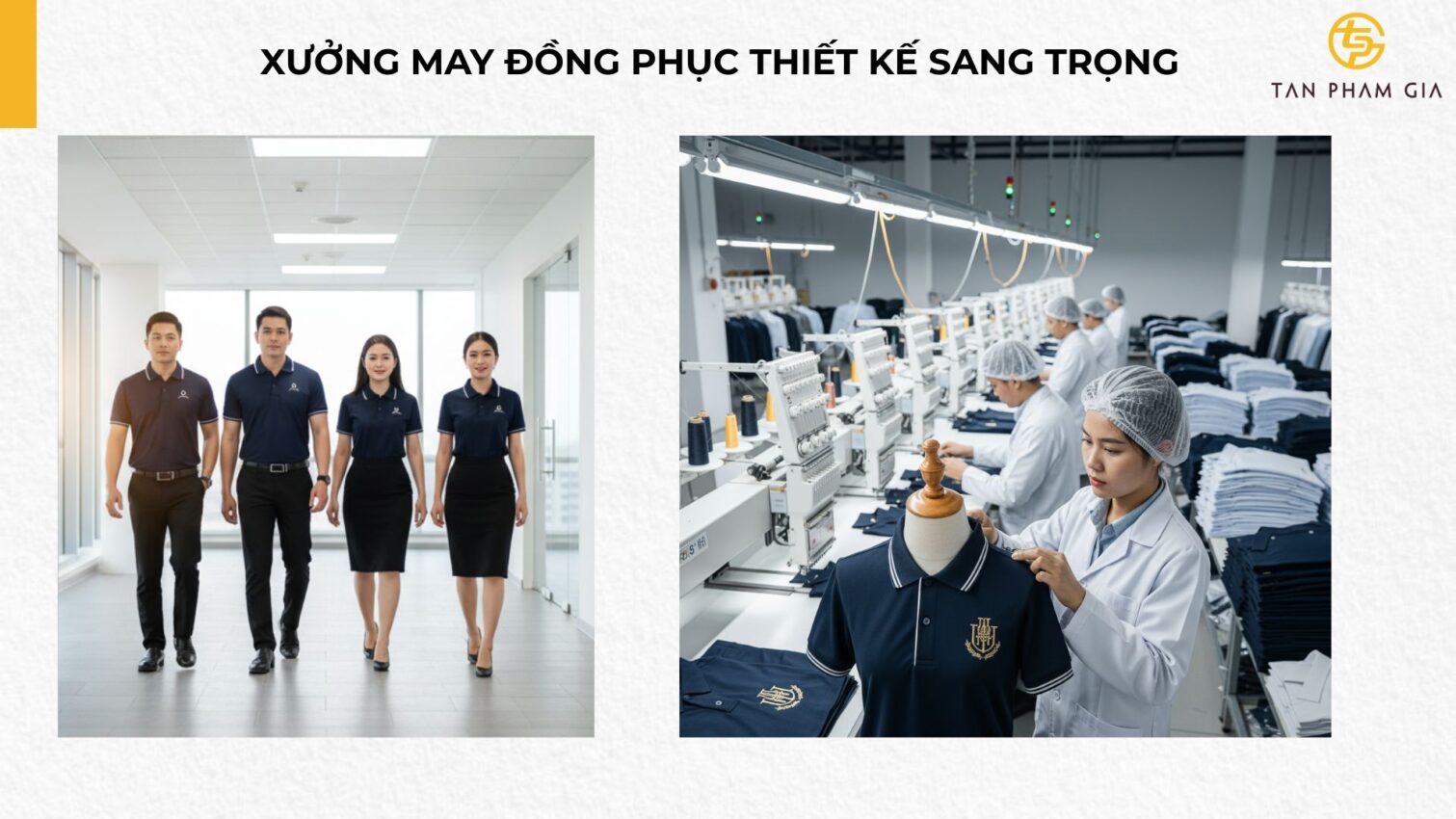 Xưởng May Đồng Phục Thiết Kế Sang Trọng