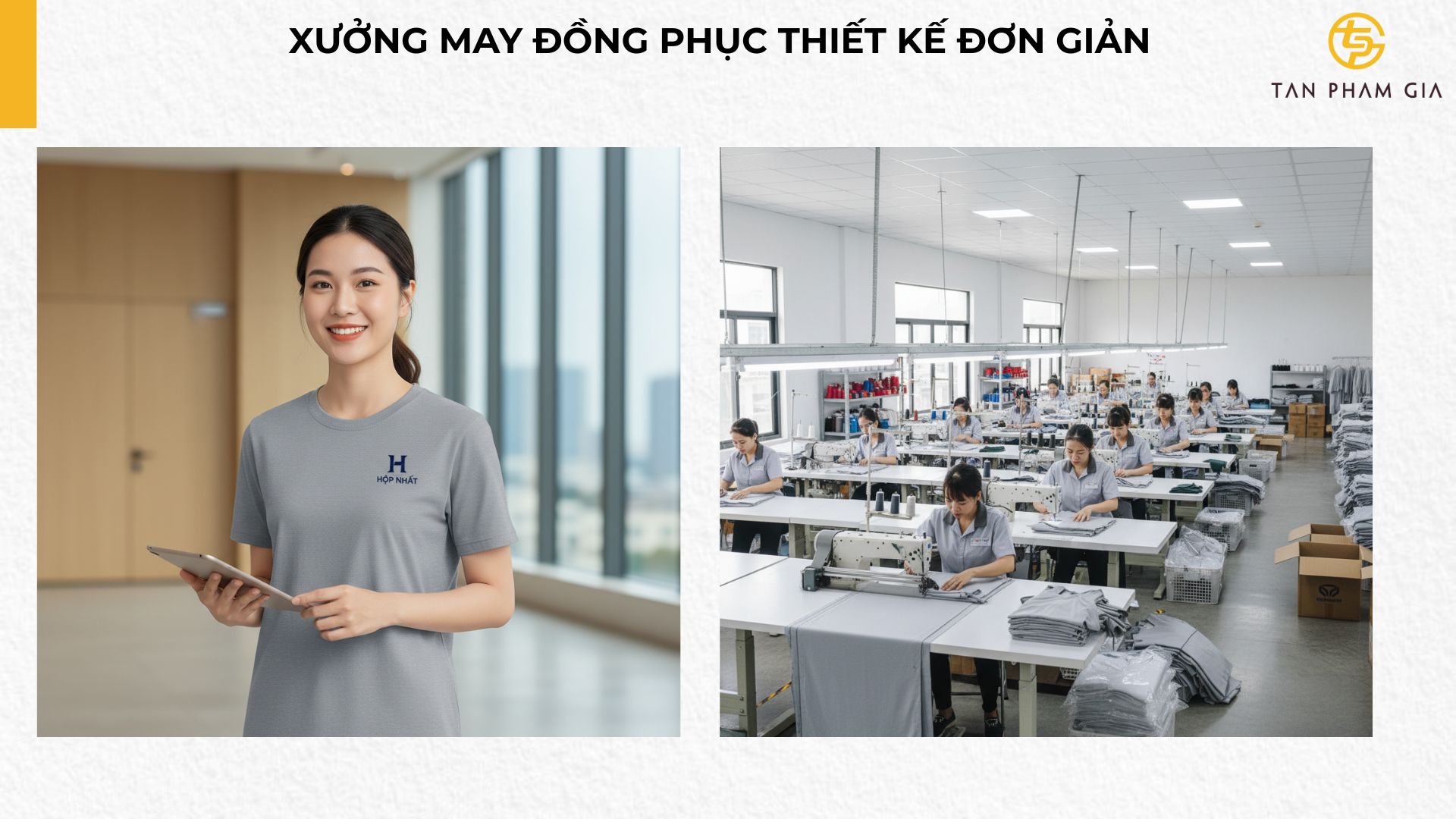 Xưởng May Đồng Phục Thiết Kế Đơn Giản