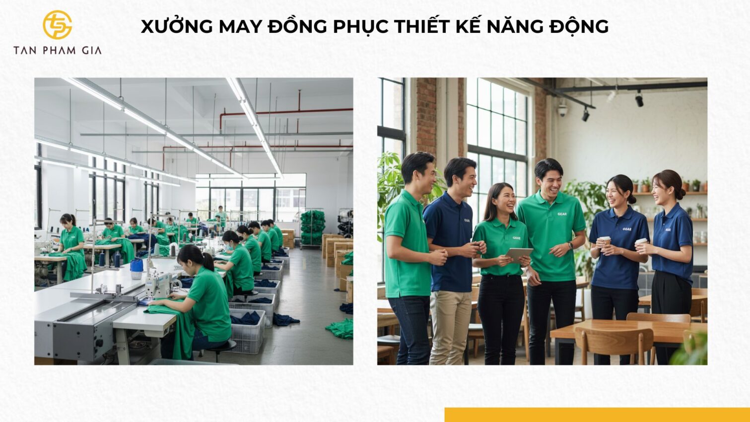 Xưởng May Đồng Phục Thiết Kế Năng Động