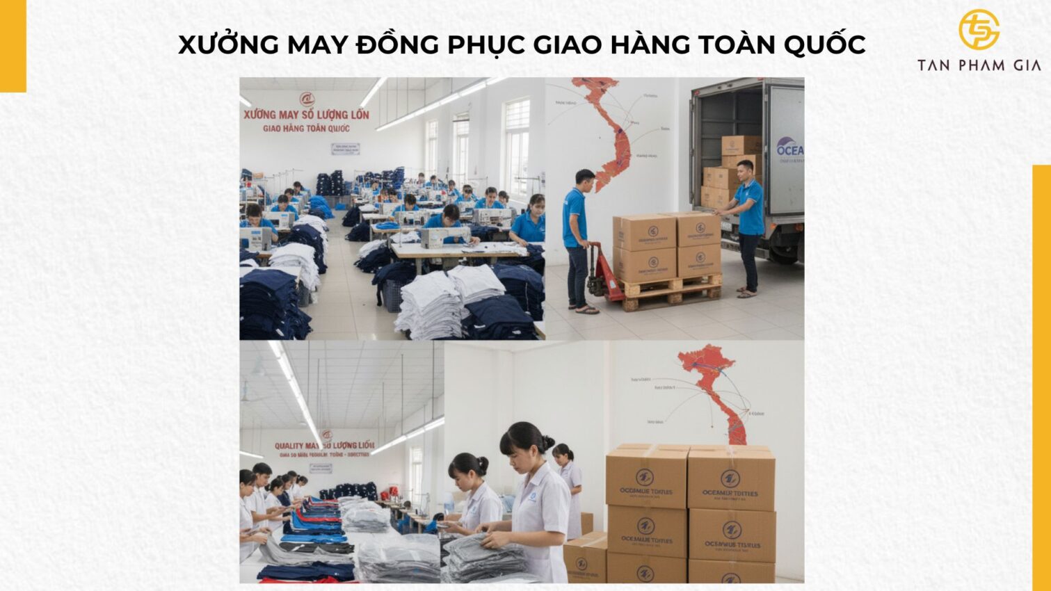 Xưởng May Đồng Phục Giao Hàng Toàn Quốc