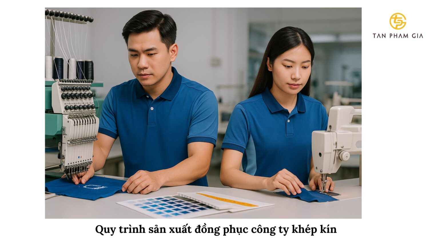 Đồng Phục Công Ty Sản Xuất Tại Xưởng