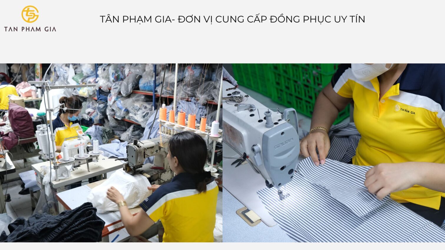 Đồng Phục Công Ty Sản Xuất Tại Xưởng