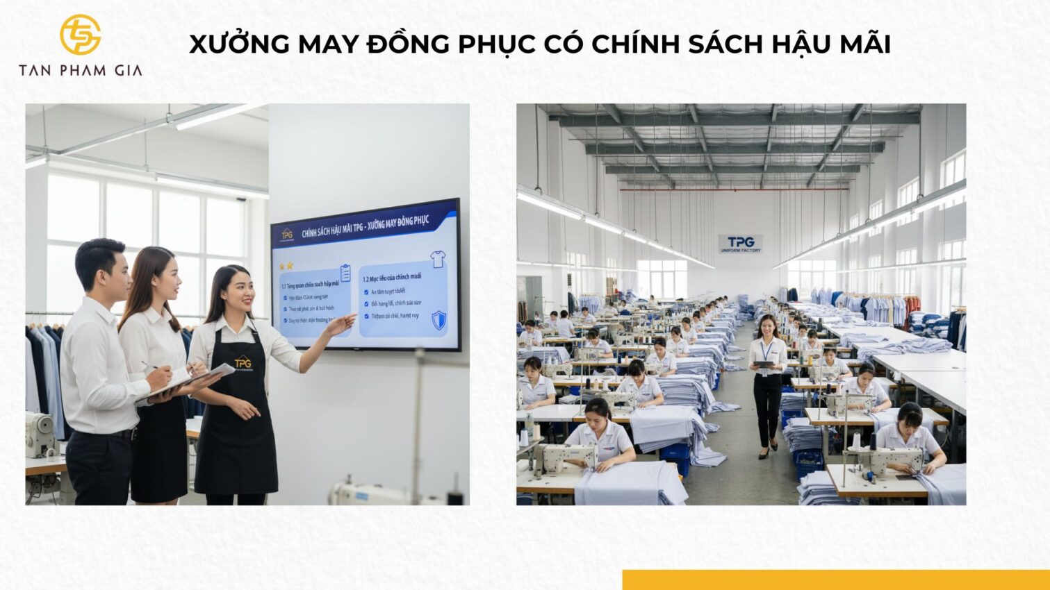Xưởng May Đồng Phục Có Chính Sách Hậu Mãi