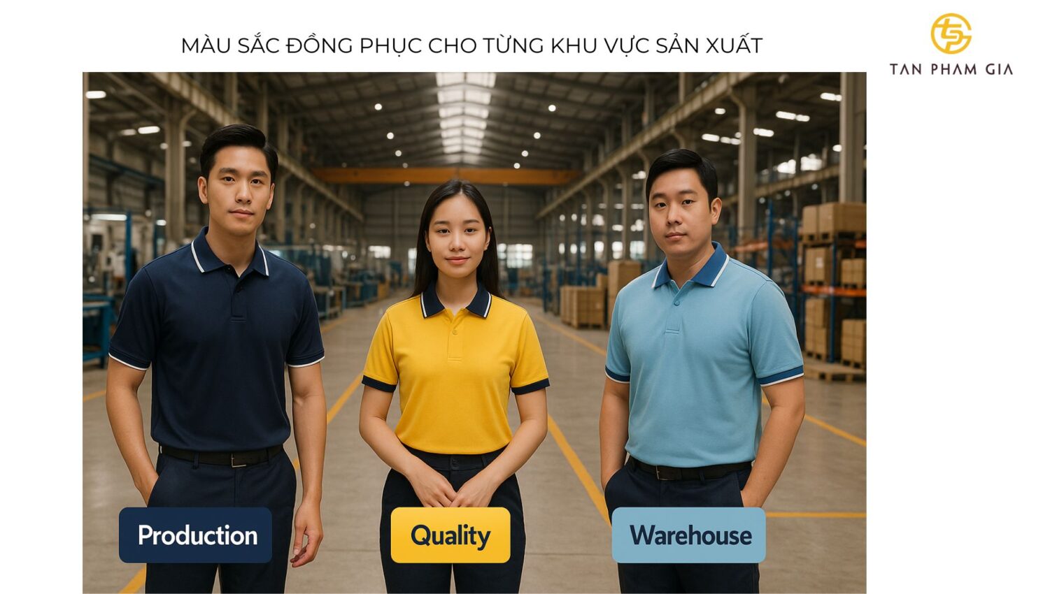 Đồng Phục Công Ty Cho Nhân Viên Sản Xuất