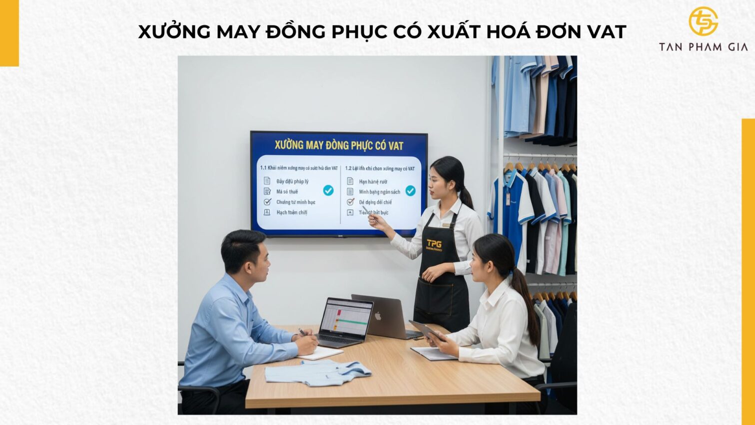 Xưởng May Đồng Phục Có Xuất Hoá Đơn VAT
