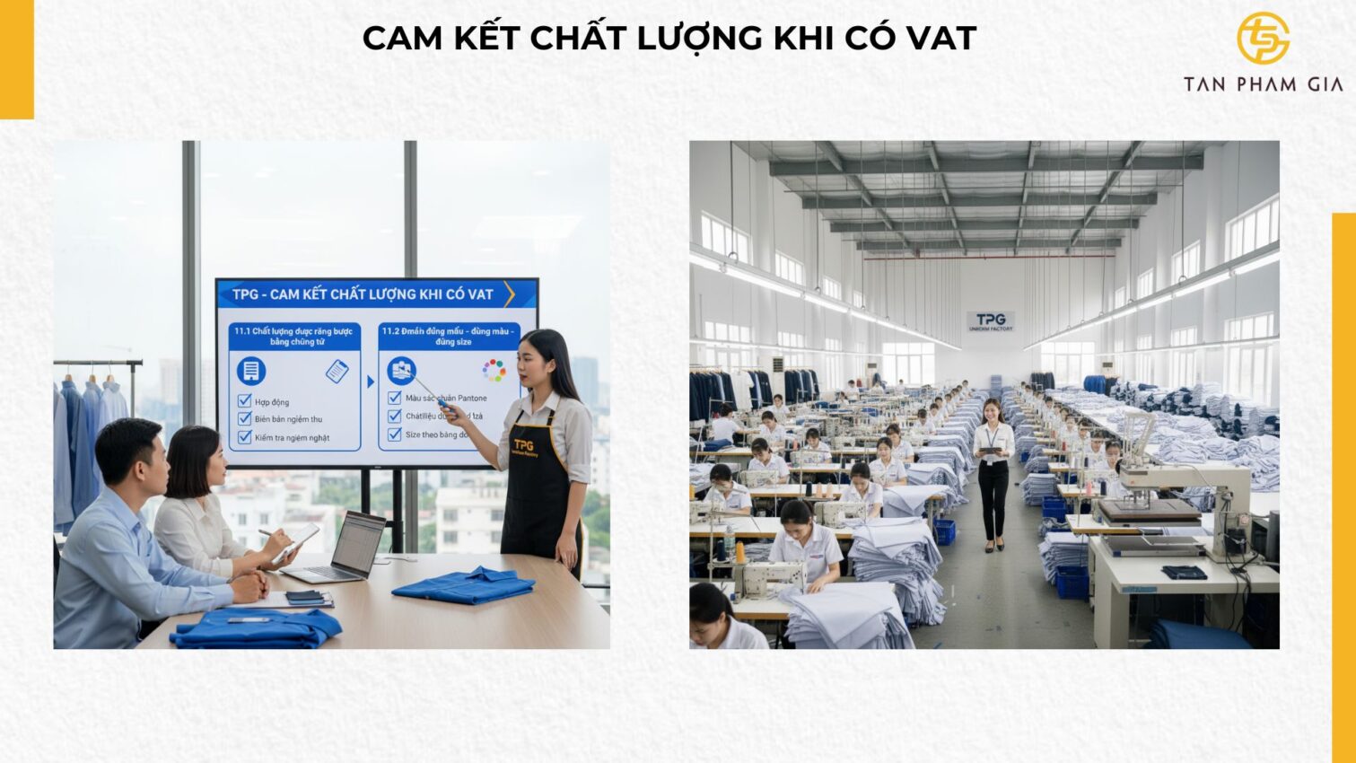 Xưởng May Đồng Phục Có Xuất Hoá Đơn VAT